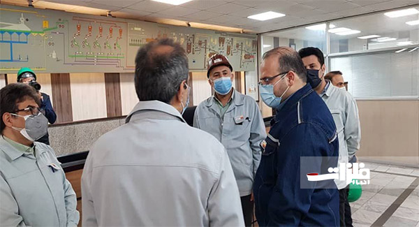 بازید مدیرعامل فولاد خوزستان از بخش مواد اولیه