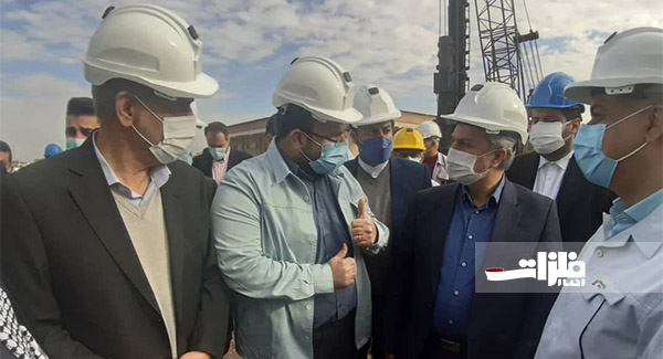 بازدید وزیر صمت از کارخانه فولاد شادگان
