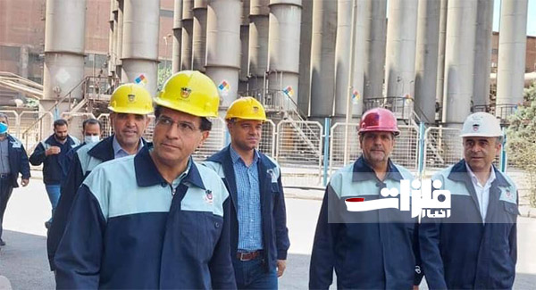 بازدید مدیرعامل ذوب‌آهن اصفهان از تعمیرات کارگاه اکسیژن